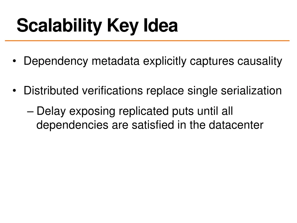 scalability key idea