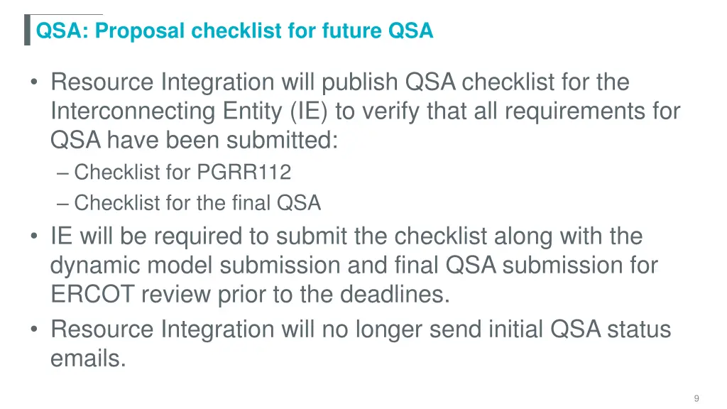 qsa proposal checklist for future qsa