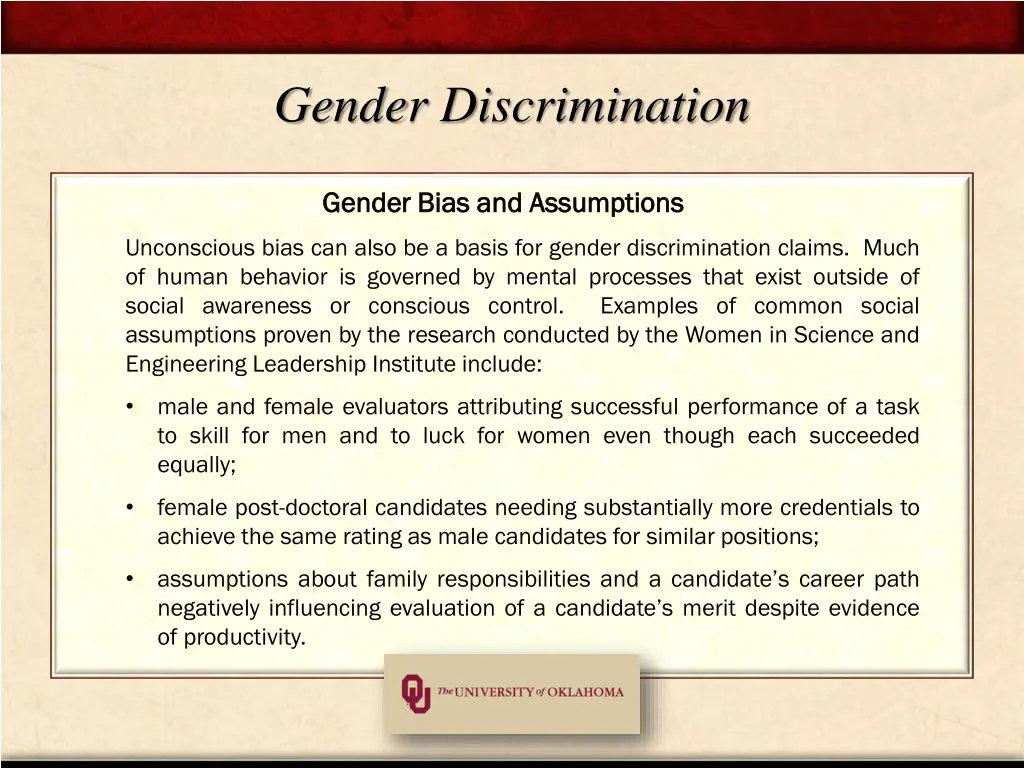 gender discrimination 1