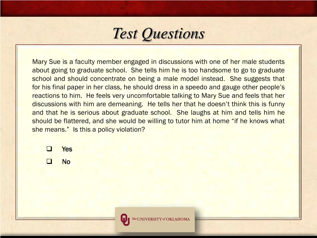 test questions 8