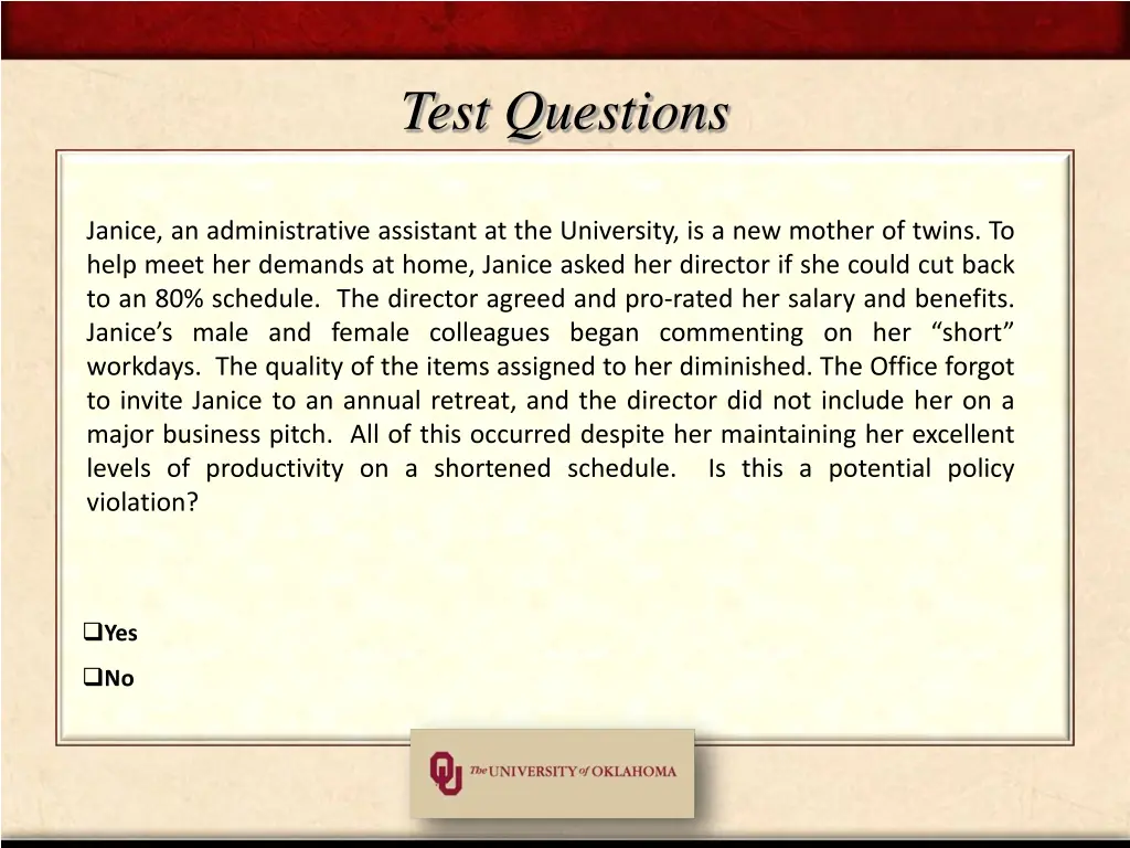 test questions
