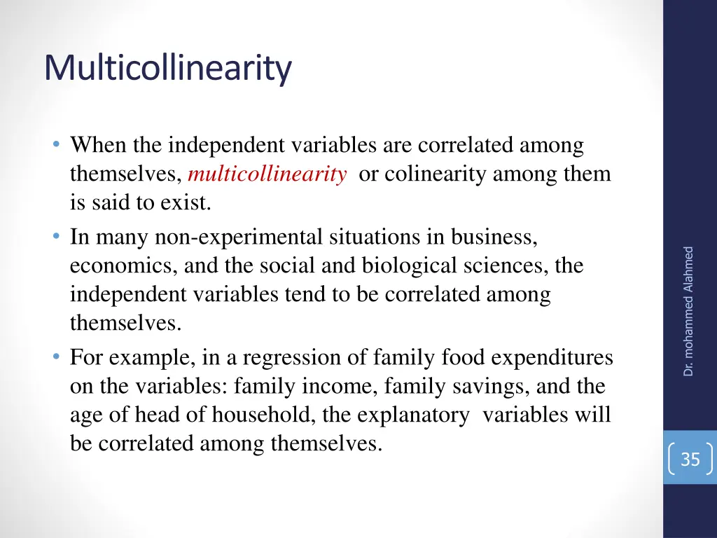 multicollinearity 2