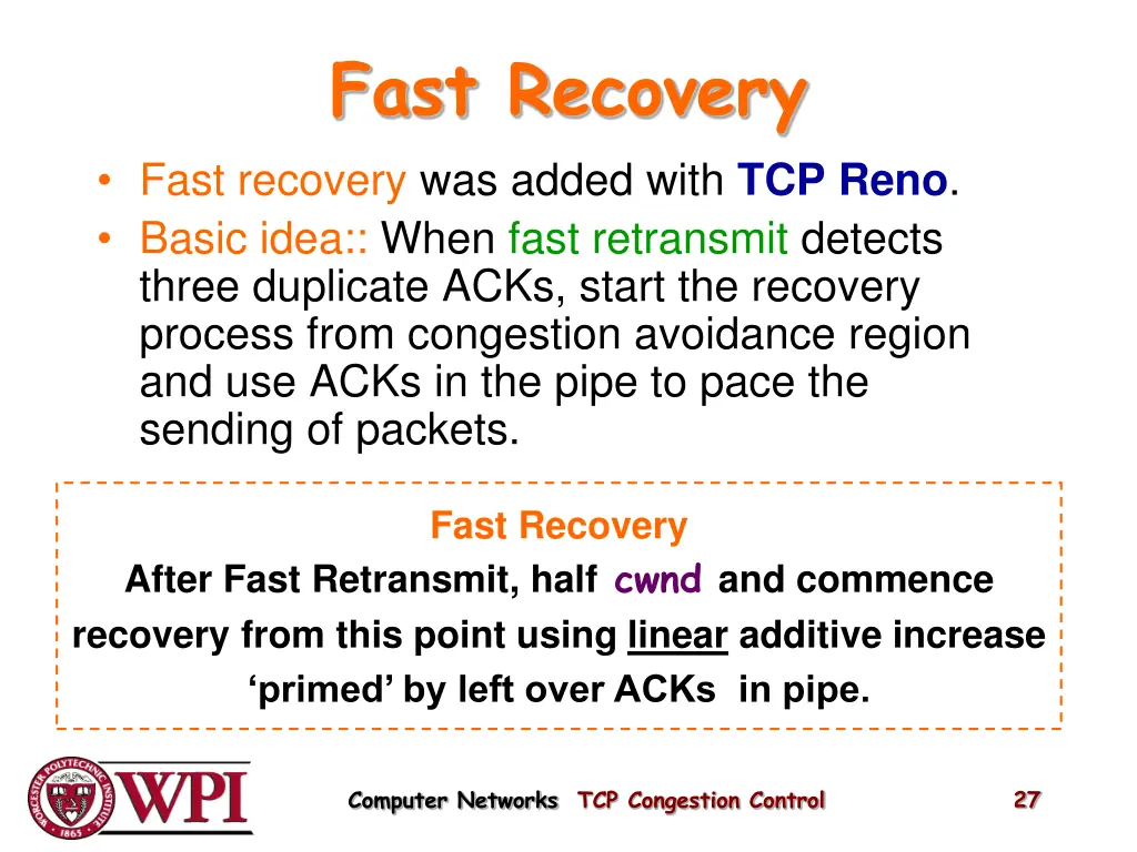 fast recovery fast recovery was added with