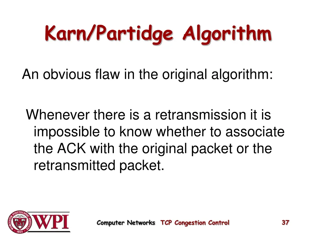 karn partidge algorithm