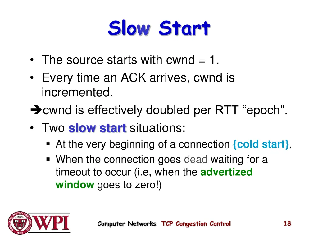 slow start 1