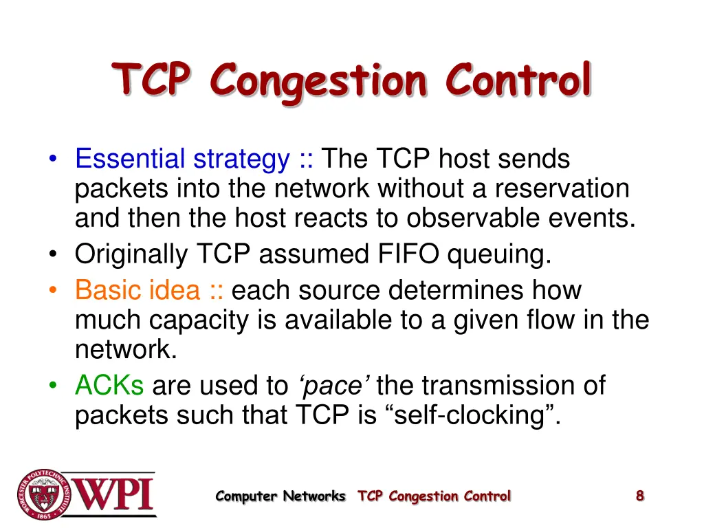 tcp congestion control