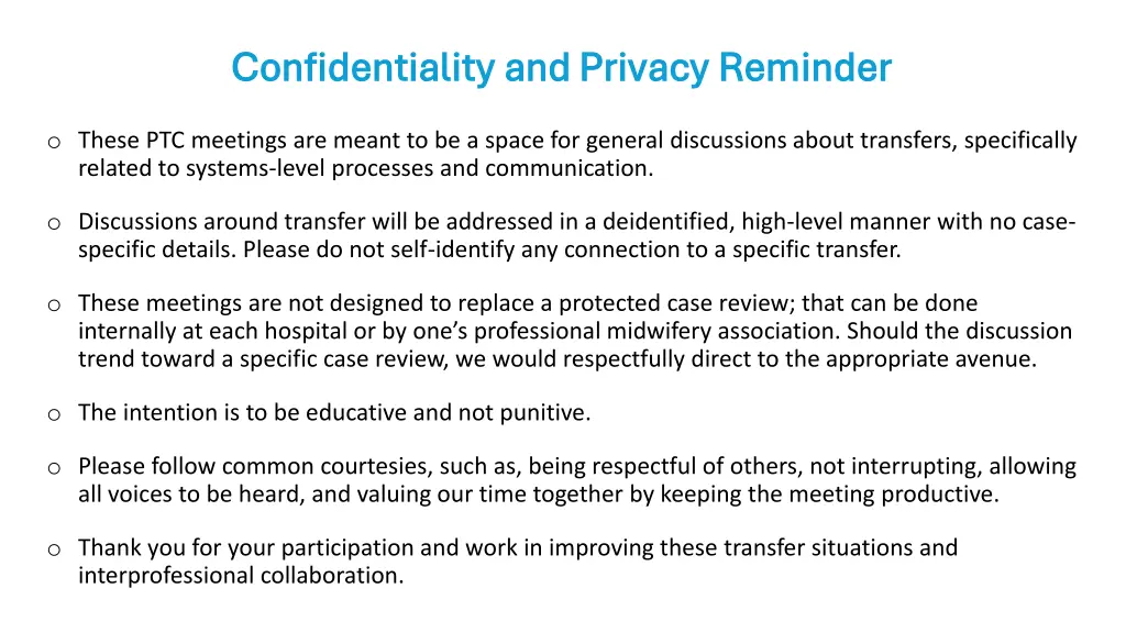 confidentiality and privacy reminder