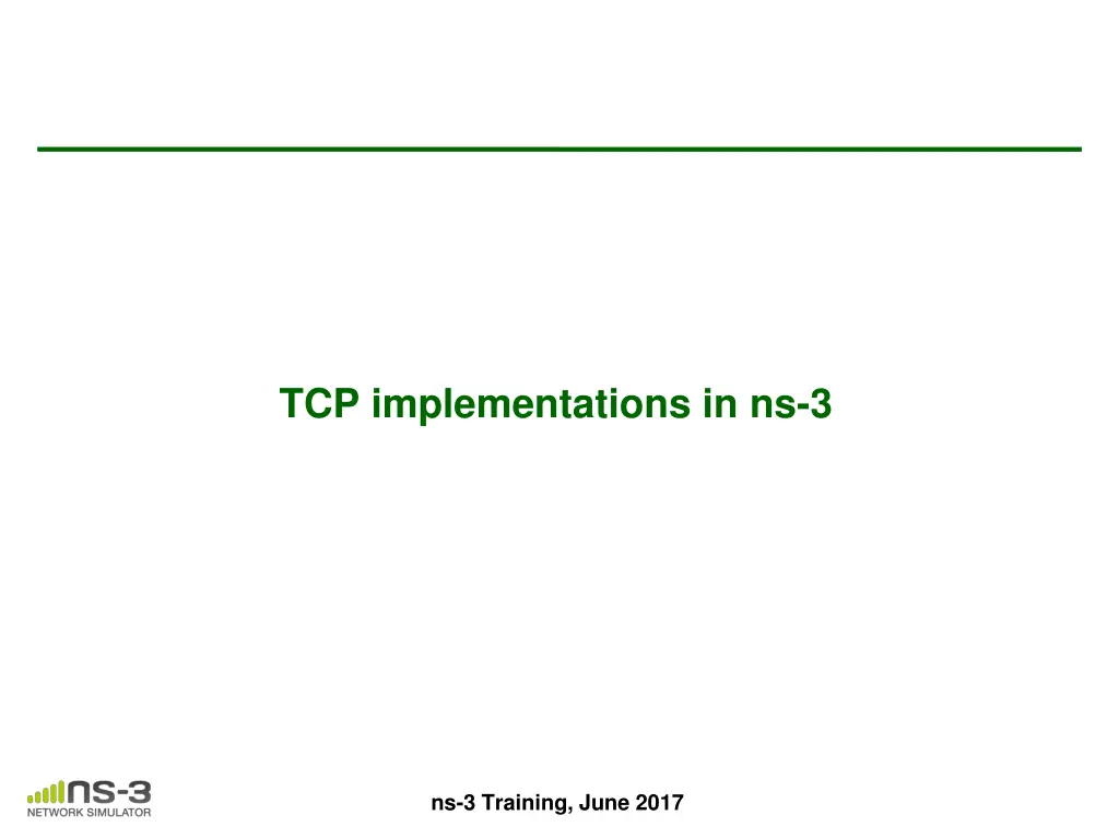 tcp implementations in ns 3