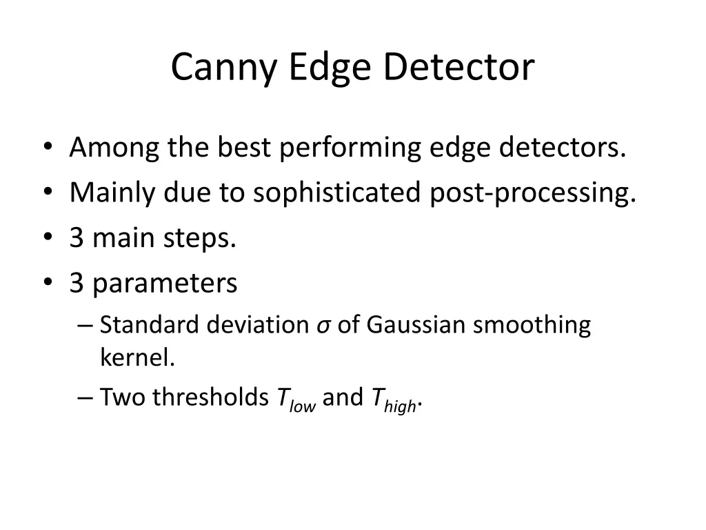 canny edge detector