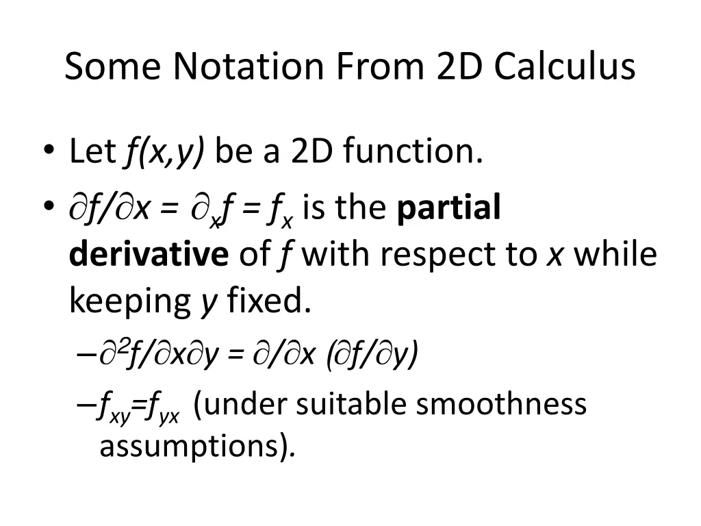 some notation from 2d calculus