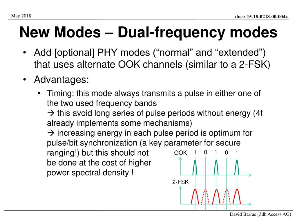 may 2018 new modes dual frequency modes