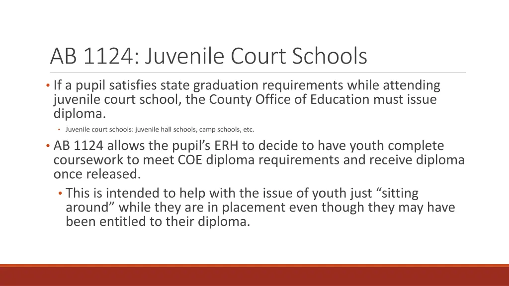 ab 1124 juvenile court schools