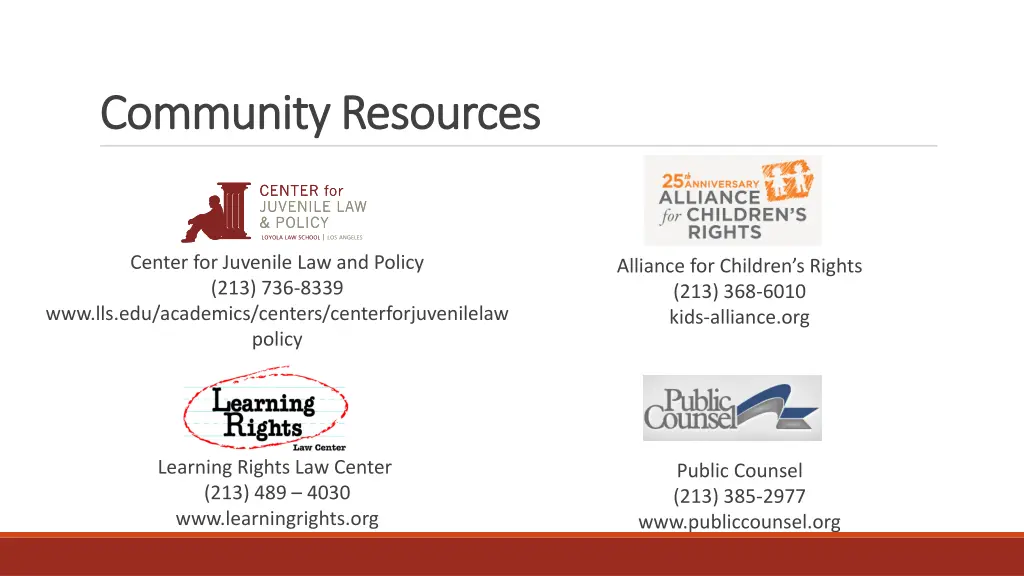 community resources community resources