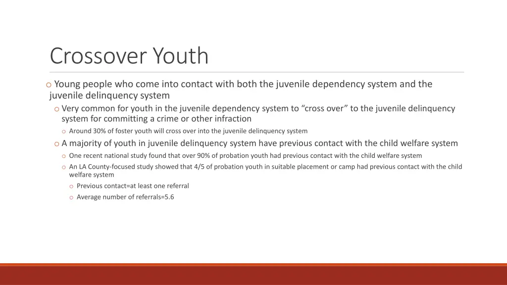 crossover youth