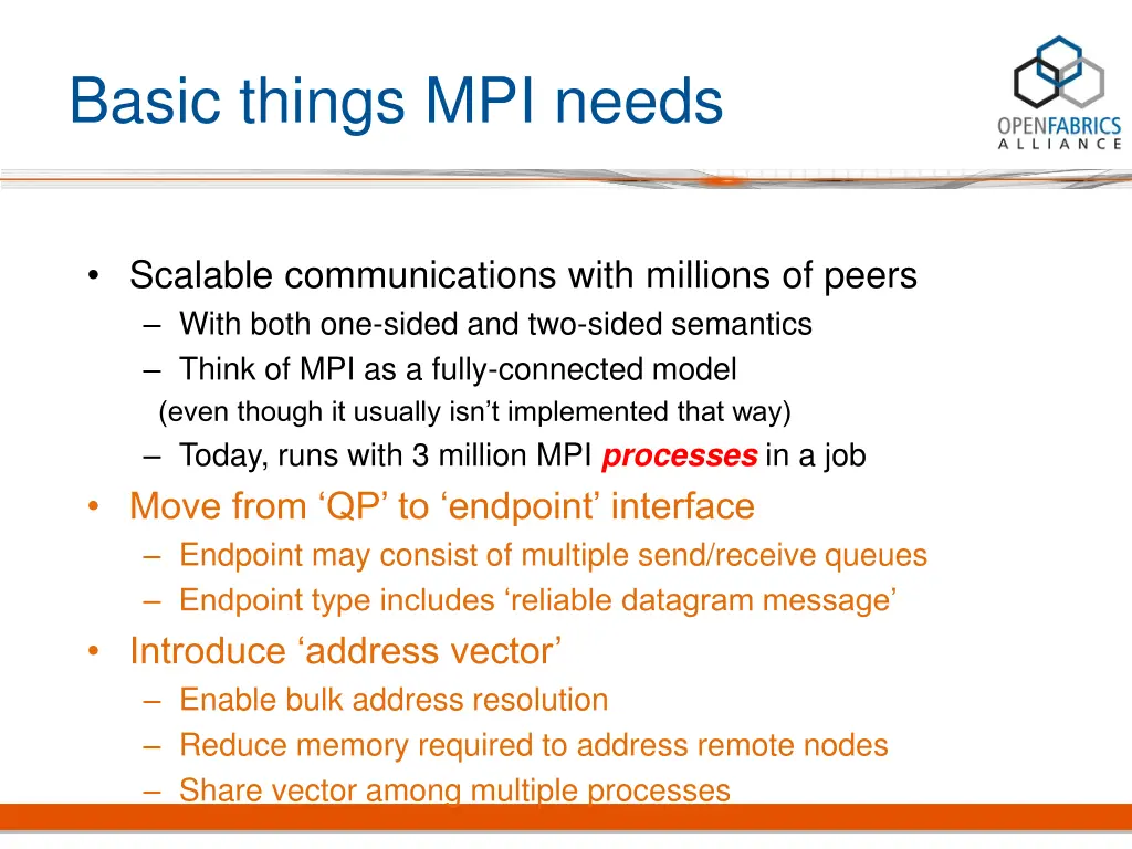 basic things mpi needs 3