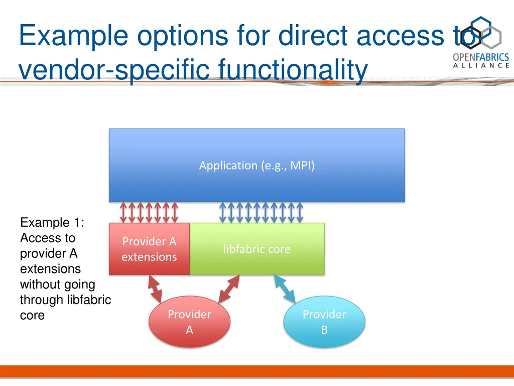 example options for direct access to vendor