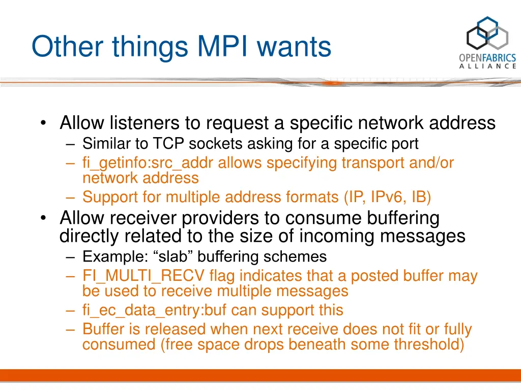 other things mpi wants 2