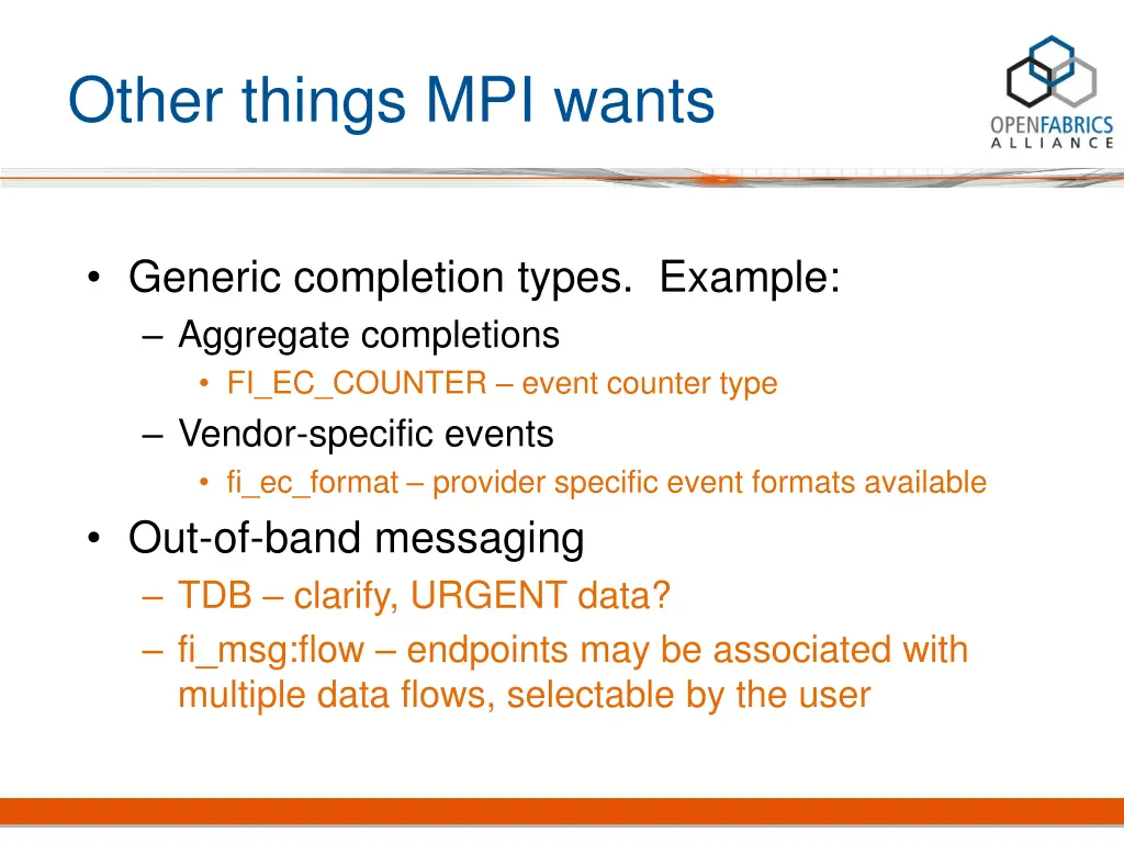 other things mpi wants 3