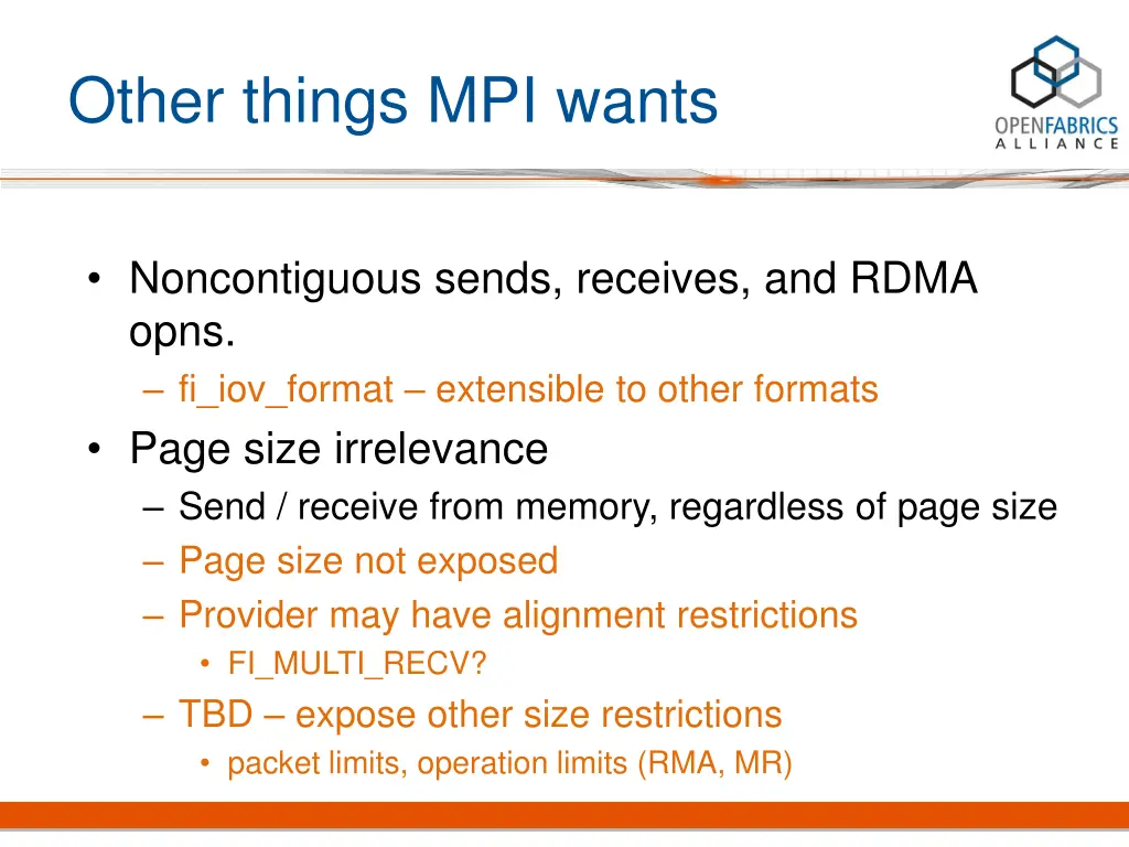 other things mpi wants 4