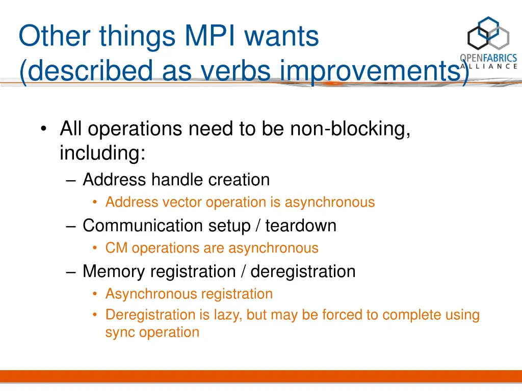 other things mpi wants described as verbs 1