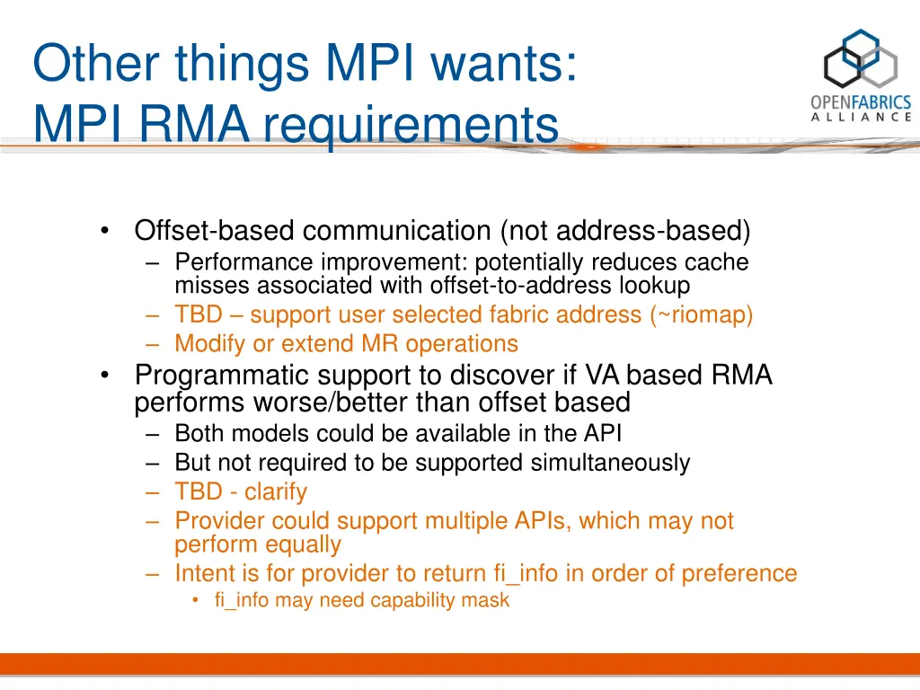 other things mpi wants mpi rma requirements