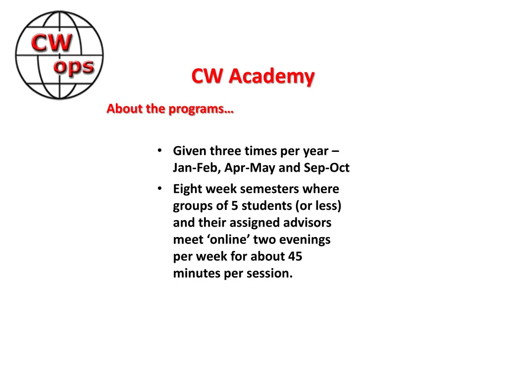 cw academy 2