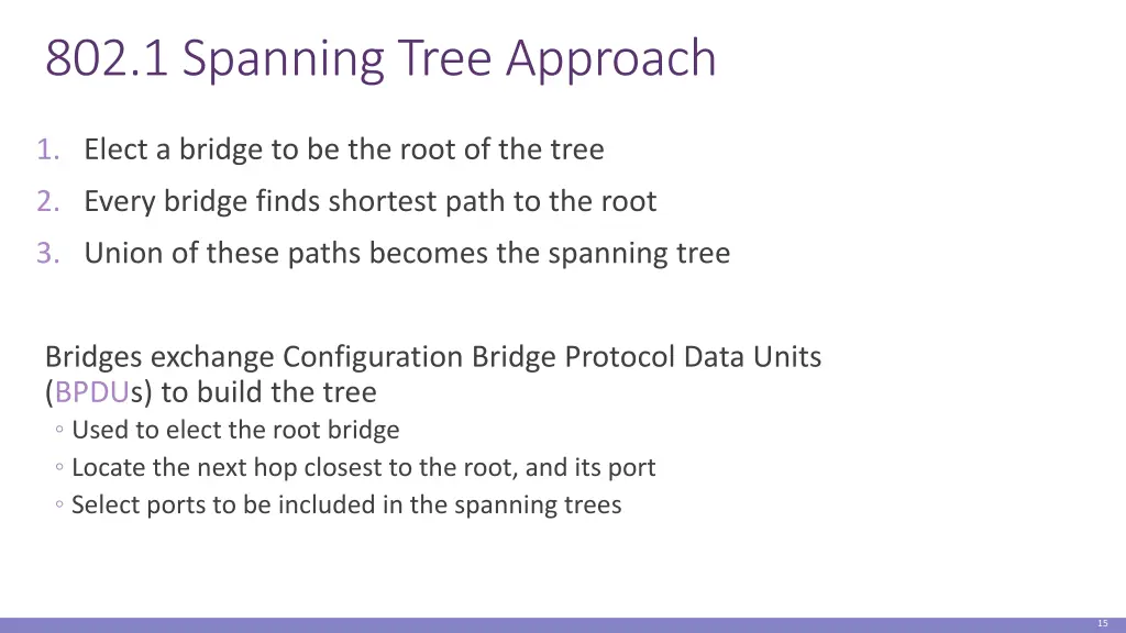 802 1 spanning tree approach