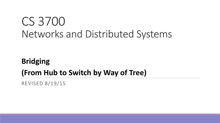 cs 3700 networks and distributed systems