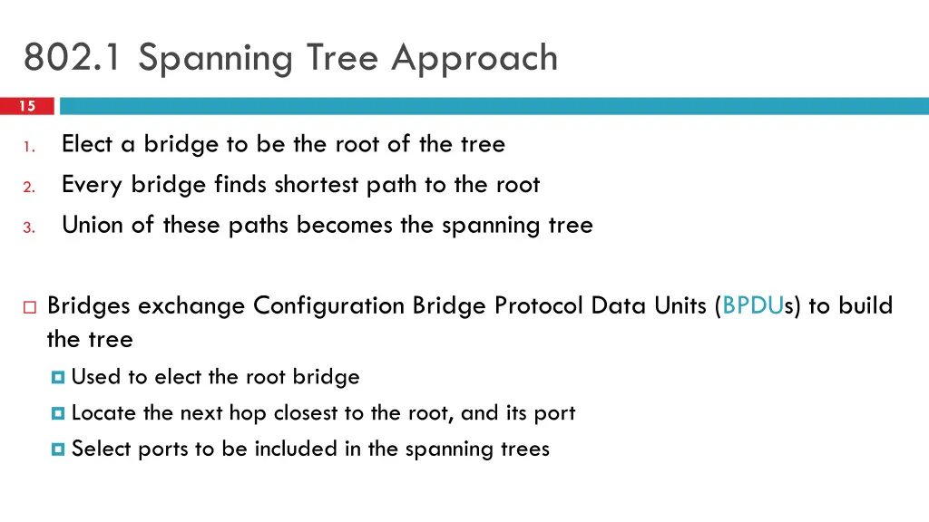 802 1 spanning tree approach