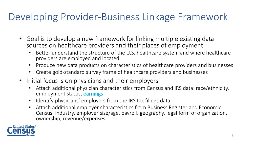 developing provider business linkage framework 1