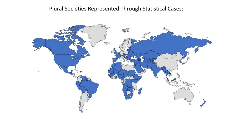 plural societies represented through statistical