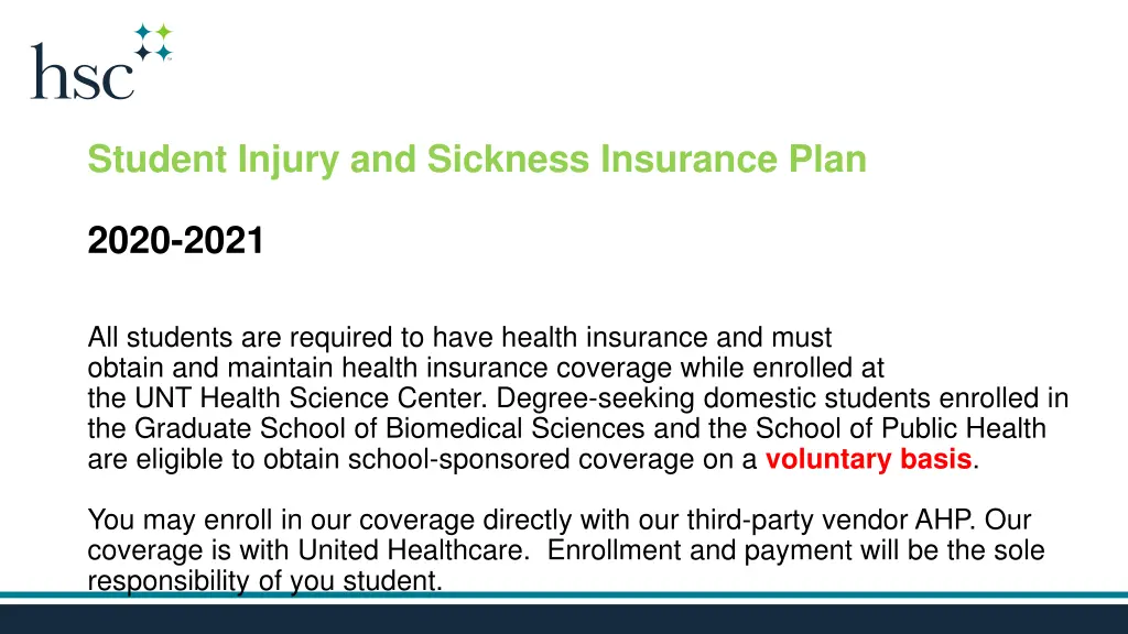 student injury and sickness insurance plan
