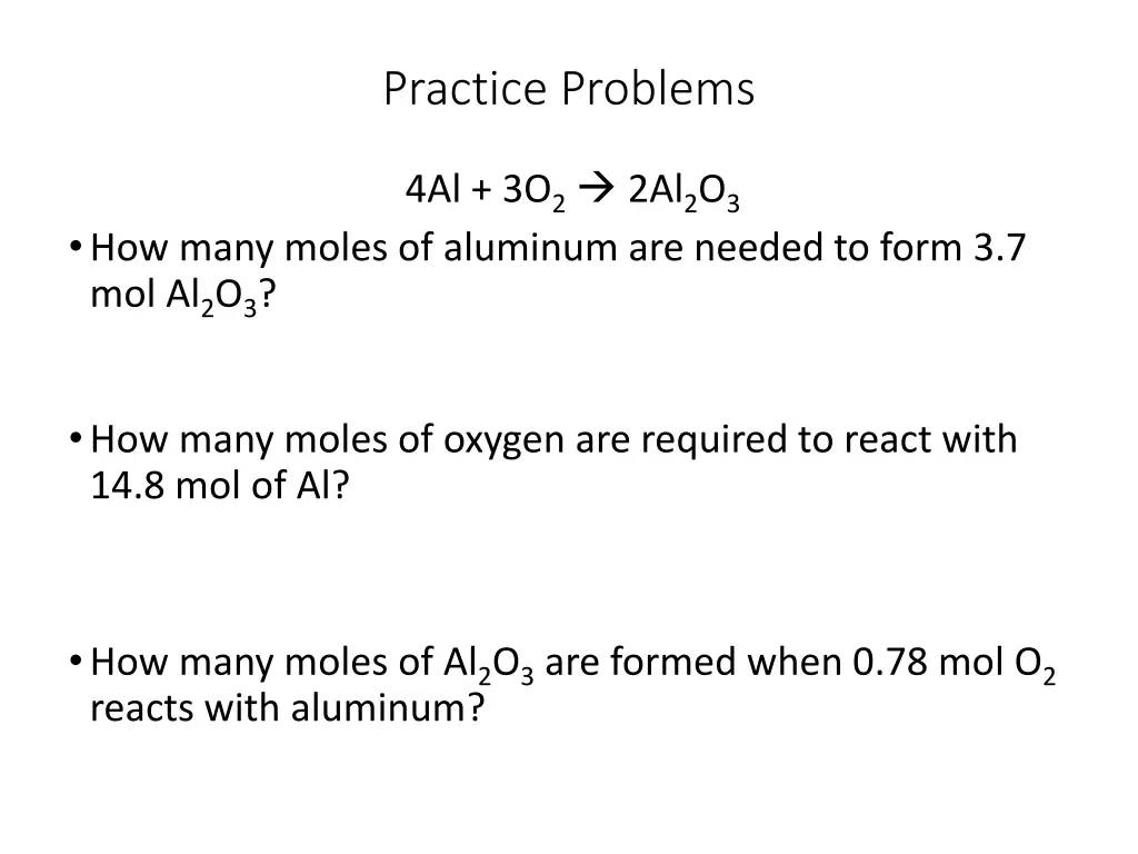 practice problems