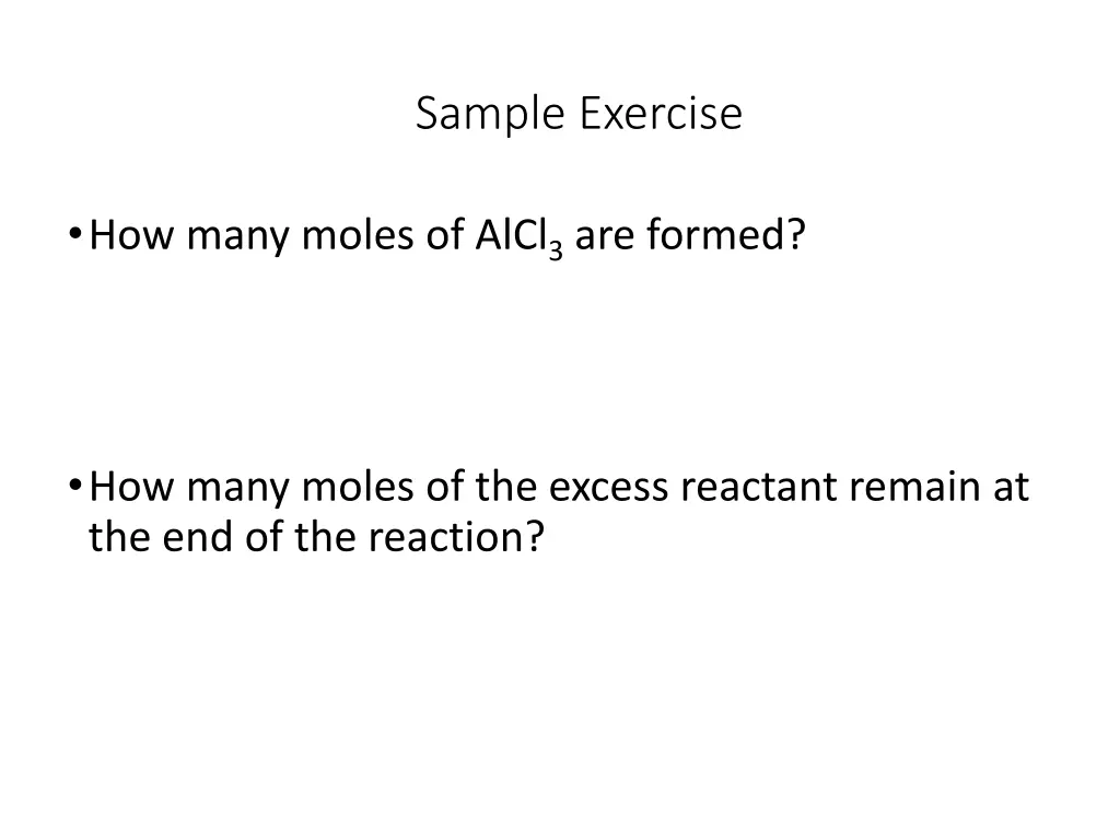 sample exercise 2