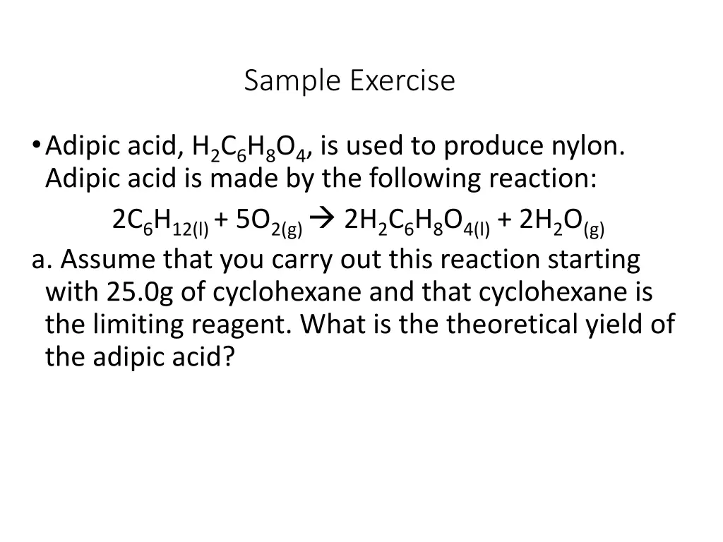 sample exercise 4