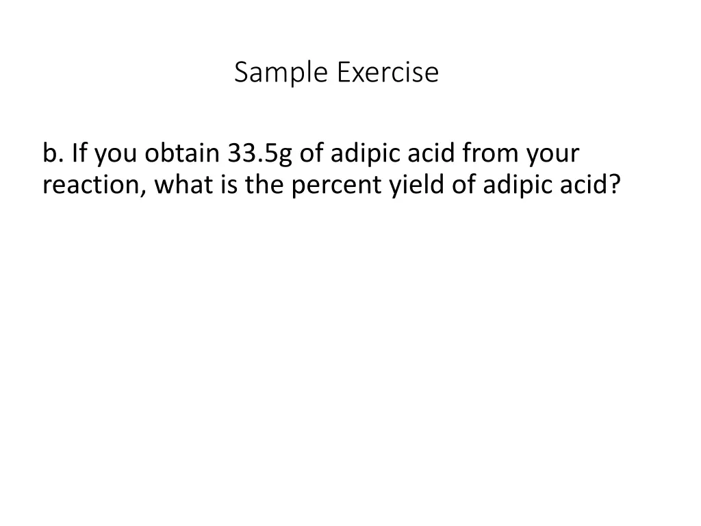 sample exercise 5