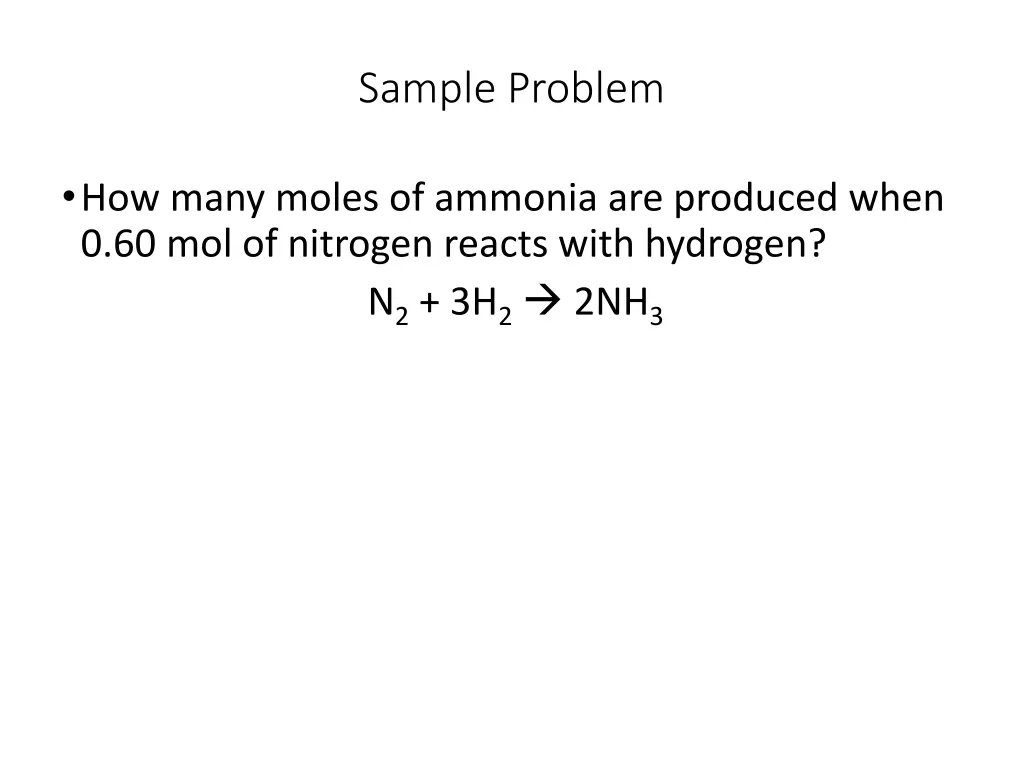 sample problem