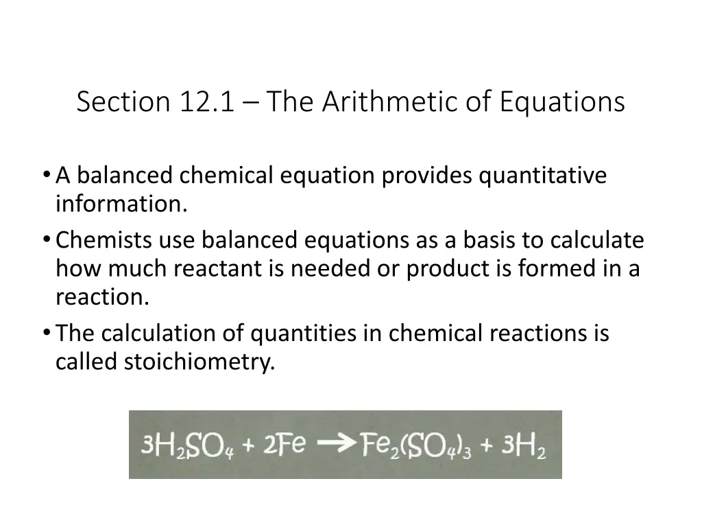 section 12 1 the arithmetic of equations