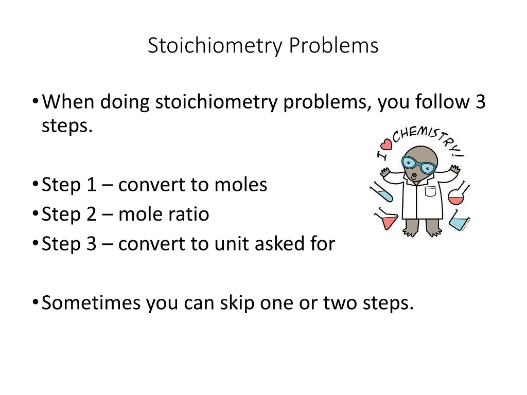 stoichiometry problems