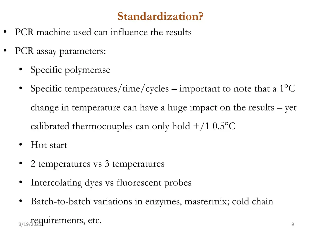 standardization