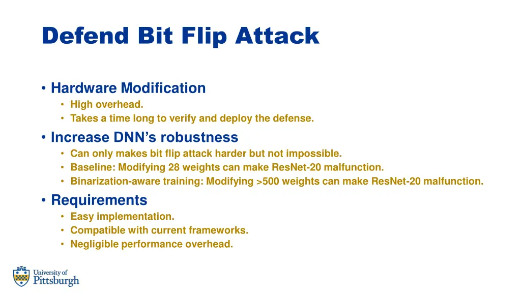 defend bit flip attack
