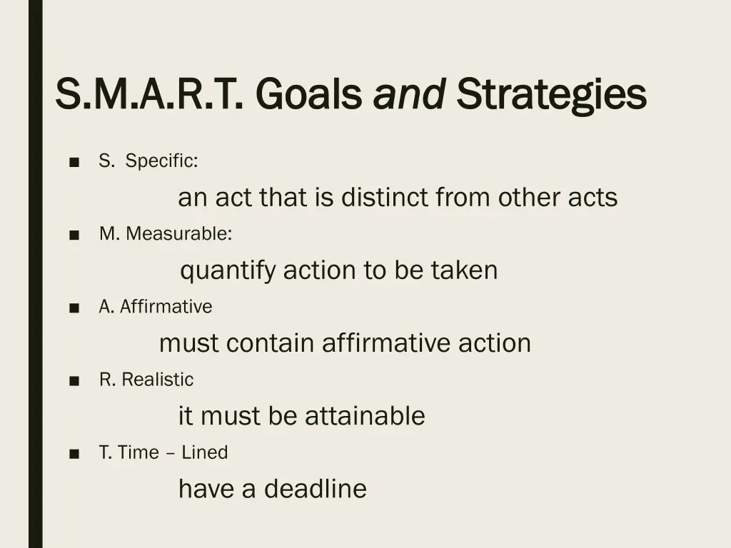 s m a r t goals s m a r t goals and