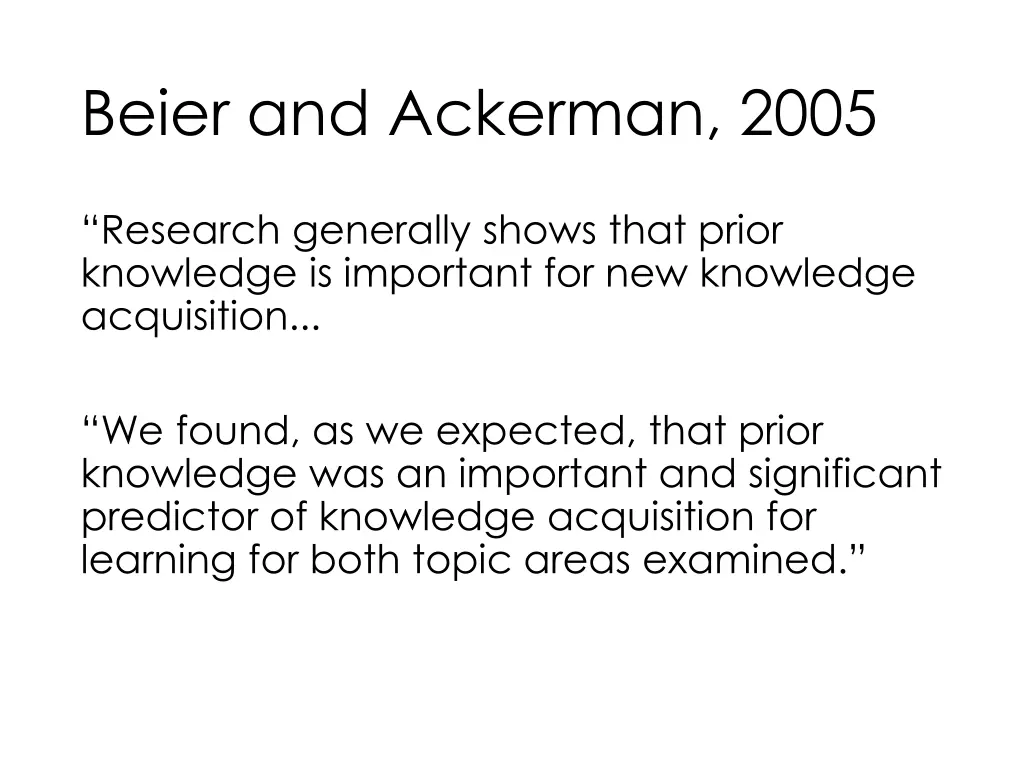 beier and ackerman 2005