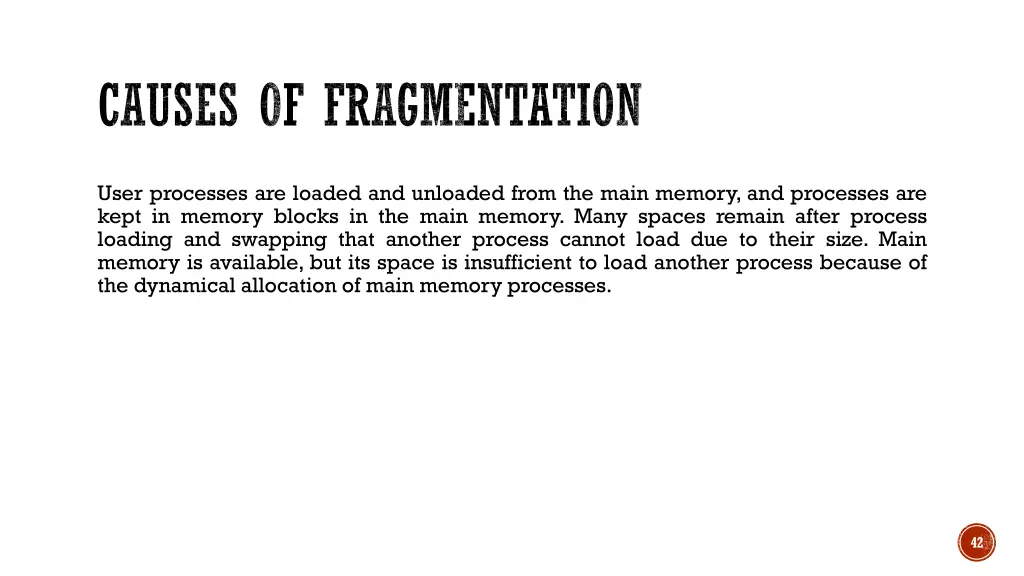 causes of fragmentation