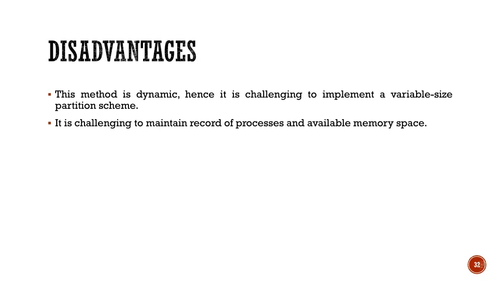 disadvantages 1