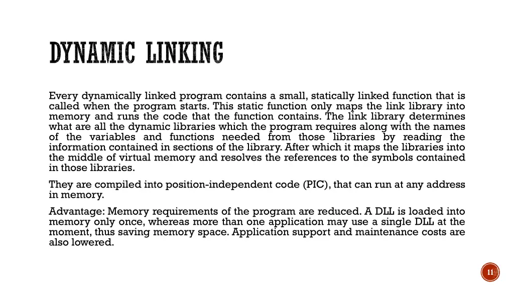 dynamic linking