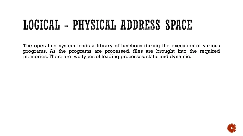 logical physical address space 2