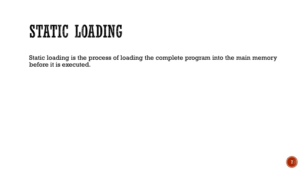 static loading