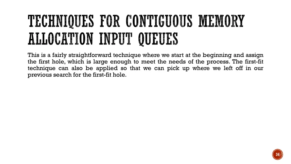 techniques for contiguous memory allocation input 1