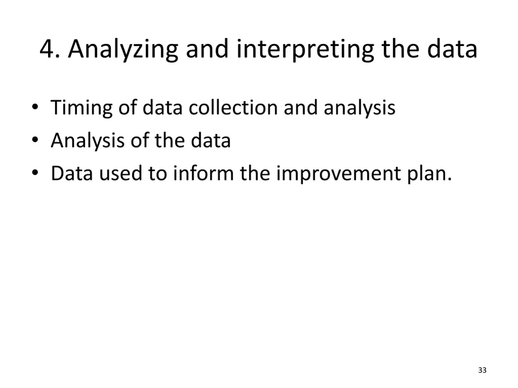4 analyzing and interpreting the data